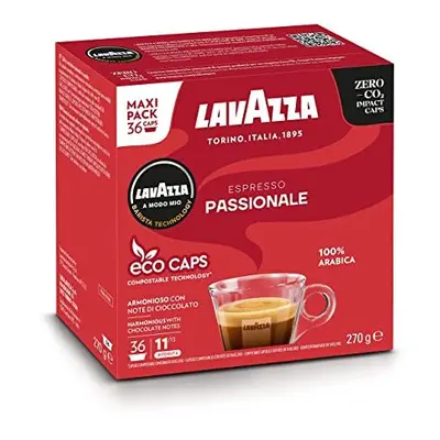 A Modo Mio Espresso Passionale Coffee Capsules Arabica Warm and Inviting Taste Intensity Dark Ro