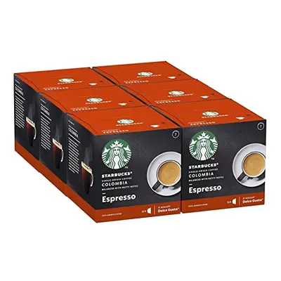 STARBUCKS Single-Origin Colombia by Nescaf? Dolce Gusto, Medium Roast, Coffee Pods x (72 Capsule