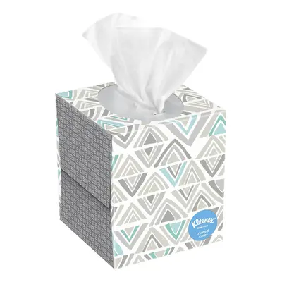 Kleenex Trusted Care Facial Tissues Cube Boxes Tissues per Box