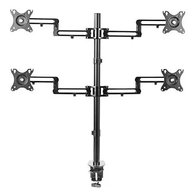 VIVO Full Motion Aluminum to inch Quad Monitor Desk Mount Stand with Articulating Arm Joints | F