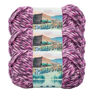 Lion Brand Yarn Hometown Yarn Bulky Yarn Yarn for Knitting and Crocheting 3Pack Elmore City Danc