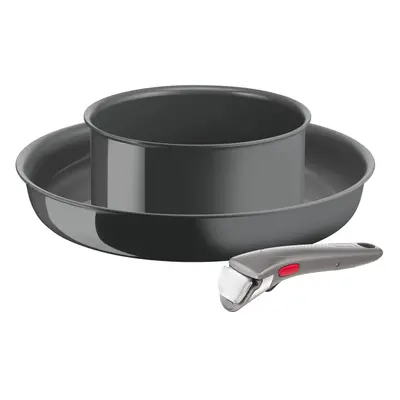 Tefal Ingenio Renew L2609302 Set of Frying Pans, cm, Saucepan, Handle, Induction, Non-Stick Cera