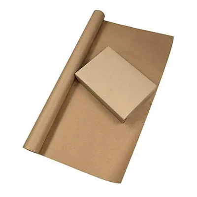 750mm x 25M Heavy Duty Brown Kraft Wrapping Paper Roll 90gsm METRES