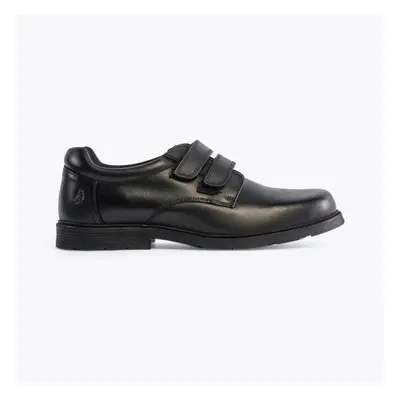 (UK 8, Black) Hush Puppies LOGAN SNR Boys Shoes Black