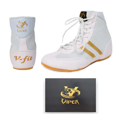 (White/Gold, (Children's)) Sab MCR LTD Boxing Boots, Footwear Mens/Kids