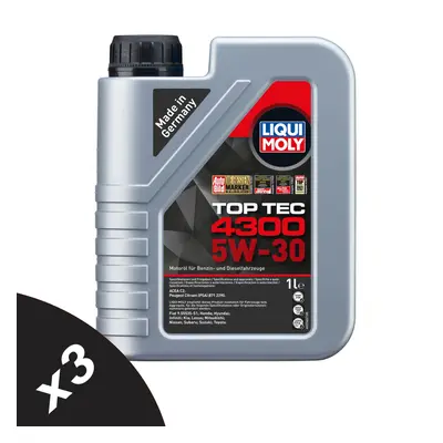 Liqui Moly TOP TEC 5W30 Fully Synthetic Engine Oil ACEA C2/C3 API SP 3x1L