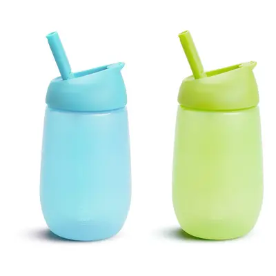 Munchkin Simple Clean Toddler Sippy Cup with Easy Clean Straw Ounce Pack Blue/Green