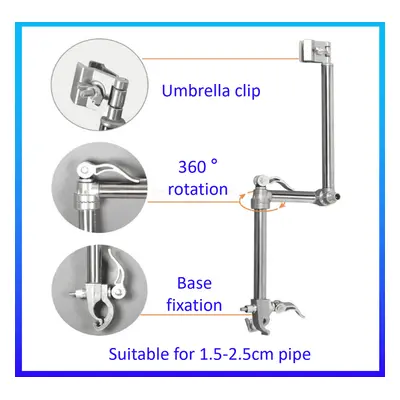 (type2) Wheelchair Accessories Umbrella For chair Stroller Adjustable Umbrella Stretch Mount Sta