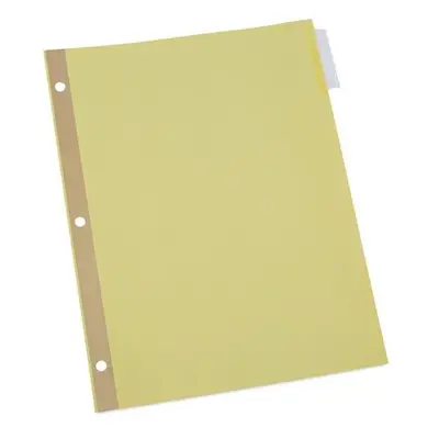 Universal B1428161 x 8.5 in. Deluxe Extended Insertable Tab Indexes - Tab - Buff - Clear Tabs - 