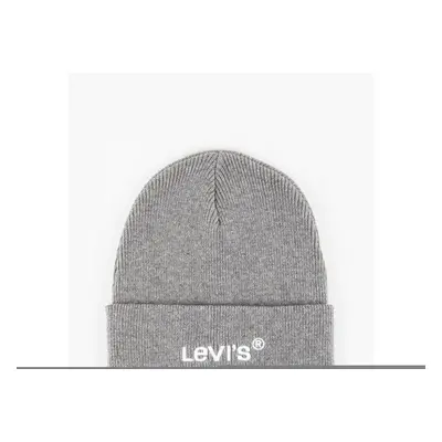 Levi's Unisex Knitted Cuff Beanie ~ Wordmark regular grey