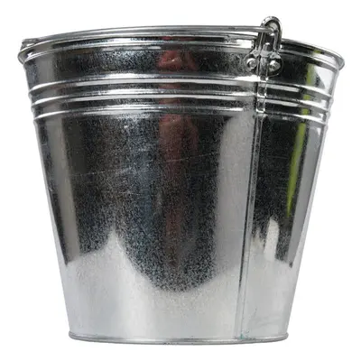 3 PACK 14L Galvanised Steel Outdoor Bucket Liquid & Adhesive Mixing Container