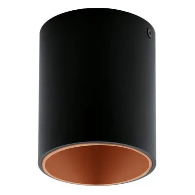 Wall / Ceiling Light Black & Copper Round Downlight 3.3W Built in LED