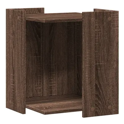 (brown oak, x x cm) vidaXL Cat Litter Box Enclosure Cat House End Table Engineered Wood