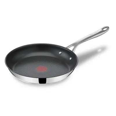 Tefal Jamie Oliver cooks Direct Stainless Steel Frying Pan, cm, Non-Stick coating, Heat Indicato