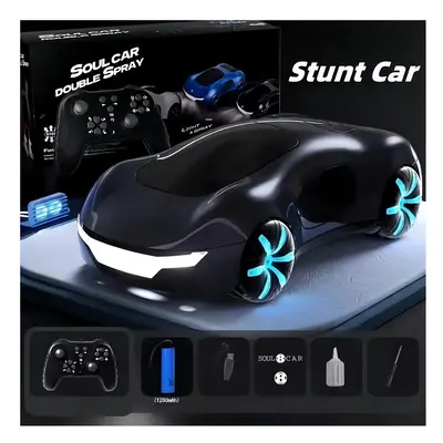 (black) NEW cool sports car dual spray with sound and cool lights four-wheel drive science ficti