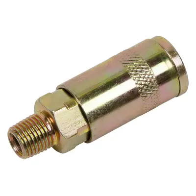 25 Pack 1/4 Inch BSPT Coupling Body Adaptor - Male Thread - Airflow Coupler