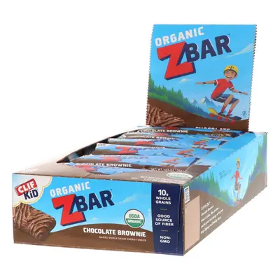 Clif Bar, Clif Kid, Organic Z Bar, Chocolate Brownie, Bars, 1.27 oz (36 g) Each