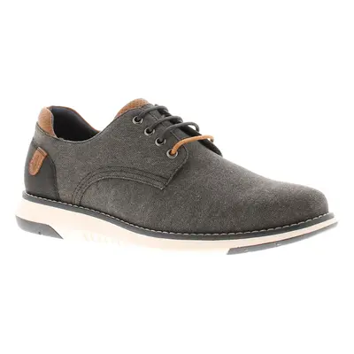 (Grey, (Adults')) Hush Puppies Mens Shoes Canvas Memory Foam Bruce grey UK Size