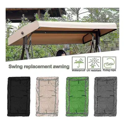 (beige) Replacement Roof Garden Swing Universal Swing Roof Porch Swing Bench Garden Lounger Seat