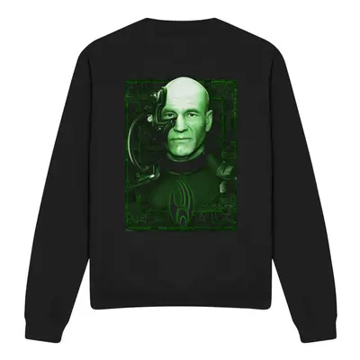 (L, Black) Star Trek Unisex Adult Locutus of Borg Sweatshirt