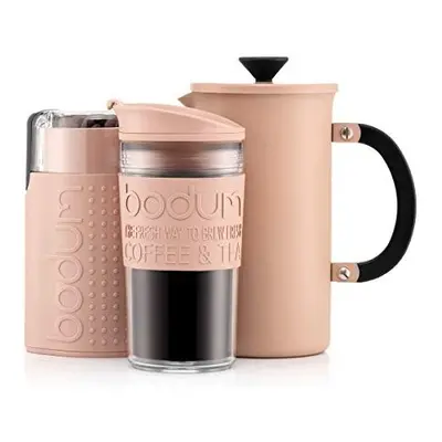 BODUM COFFEE SET 1l/8 cup Stainless Steel Vacuum Insulated French Press Coffee Maker, Double Wal