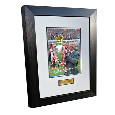 'SIR ALEX FERGUSON TRIBUTE' Manchester United Autographed Signed 12x8 A4 Photo Photograph Pictur