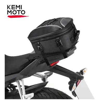 Motorcycle Bags Tail Bag Storage Luggage Bike Sports Waterproof Back Pack Seat Carry Universal F