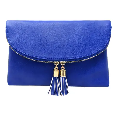 Solene Women's Envelop Clutch Crossbody Bag With Tassels Accent (WU075