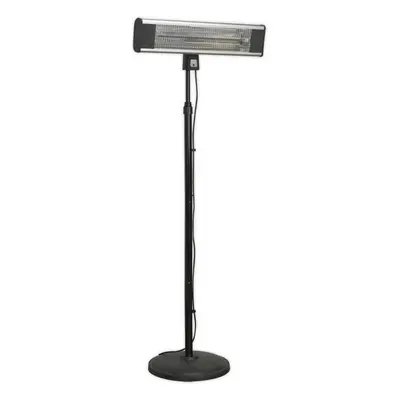 1800W Infrared Patio Heater - High Efficiency - Telescopic Floor Stand