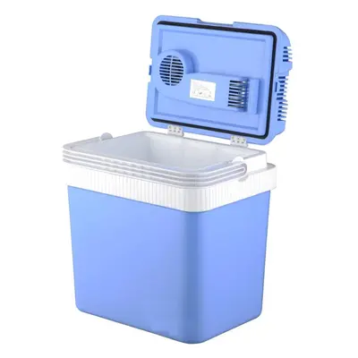 24L Trolley Cool Box Electric Travel Cooler Camping Picnic Ice 12V 240V Adapter