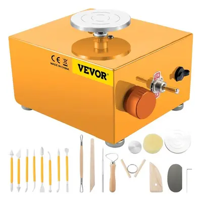 Vevor XTXTYLP22110VGR6WV1 30W Mini Pottery Wheel Electric Sculpting Kit, Yellow