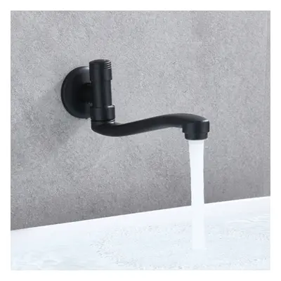 Black Stainless Steel Bathroom Washbasin Faucet Tap Countertop Basin Single-Hole Hot And Cold Wa