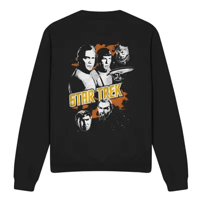 (L, Black) Star Trek Unisex Adult Good Vs Evil Graphic Sweatshirt