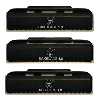 baKblade 1.0 Back Hair and Body Shaver Refill Replacement Cartridges. Inch Extra-Wide Wet or Dry