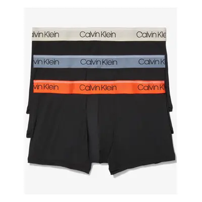 Calvin Klein Men's Micro Stretch 3-Pack Low Rise Trunk Black Bodies W