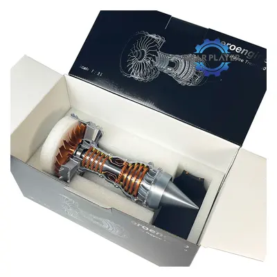 (Finished version) Turbofan Engine Model Aircraft Engine Kit, DIY Assembly Model Toy, Aircraft E