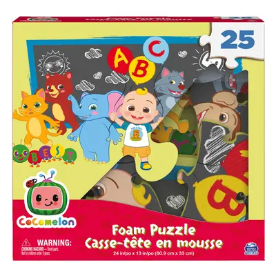 Cocomelon 25-Piece Jigsaw Foam Squishy Puzzle ABC Best Friends JJ & Animals Musical Show for Kid