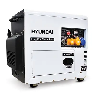 Hyundai 6kW/7.5kVA Long Run Standby Diesel Generator Single Phase | DHY8000SELR