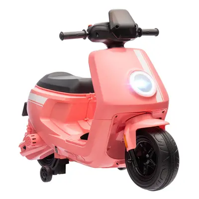 AIYAPLAY 6V Kids Electric Motorbike with Headlight and Music - Pink