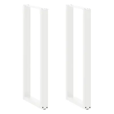 vidaXL Coffee Table Legs U-Shaped pcs White 40x(110-111) cm Steel