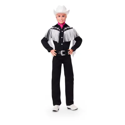 THE MOVIE, Ken Doll wearing Black and White Western Outfit, with Pink bandana tied at his neck, 