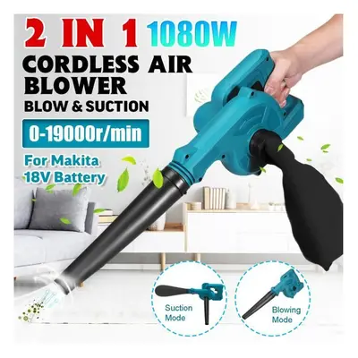 2 In Cordless Blower Vacuum Leaf Blower 18V 1080W