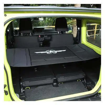 (black) Car Cargo Cover Rear Trunk Cover Sunshade With Storage Bag For Suzuki Jimny Accessories 