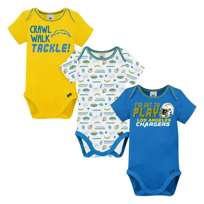 Gerber Unisex Baby NFL Pack Short Sleeve Onesie Bodysuit Team Color Months