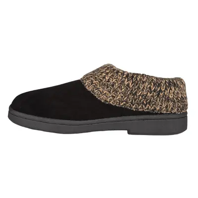 Clarks women's Knit Scuff Slipper Black M US