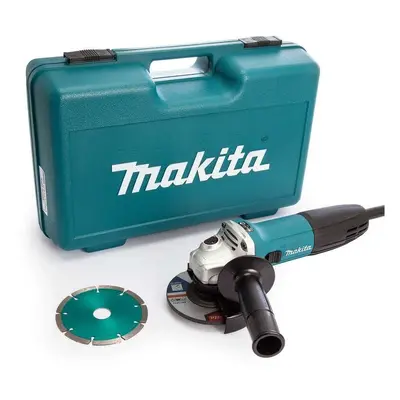 Makita GA4530RKD 115mm Angle Grinder with Diamond Blade 110v