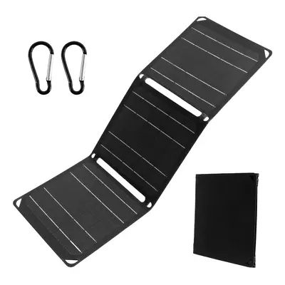 (Black) Foldable Solar Panel Ip68 Waterproof Portable Etfe-Monocrystalline Silicon Solar Panel C