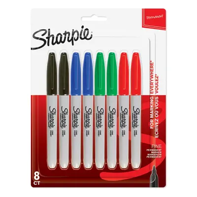 Sharpie Permanent Markers Fine Tip Assorted Standard colours Pack