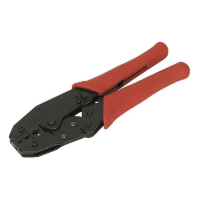 Ratchet Crimping Tool for Insulated Terminals - Hardened & Tempered - Vinyl Grip