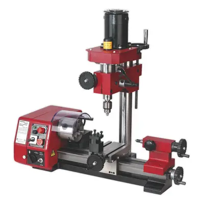 Mini Lathe & Drilling Machine - Bench Mounting - Variable Speed - 2x 150W Motors